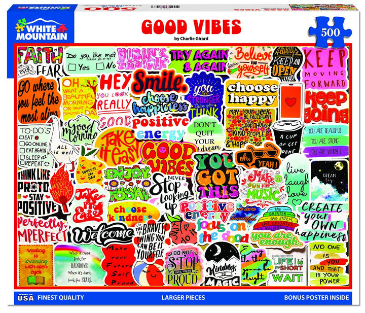 Good Vibes (1999pz) - 500 Piece Jigsaw Puzzle