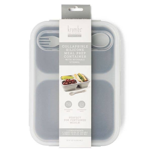 Krumbs Kitchen Collapsible Silicone Meal Prep Container Asst