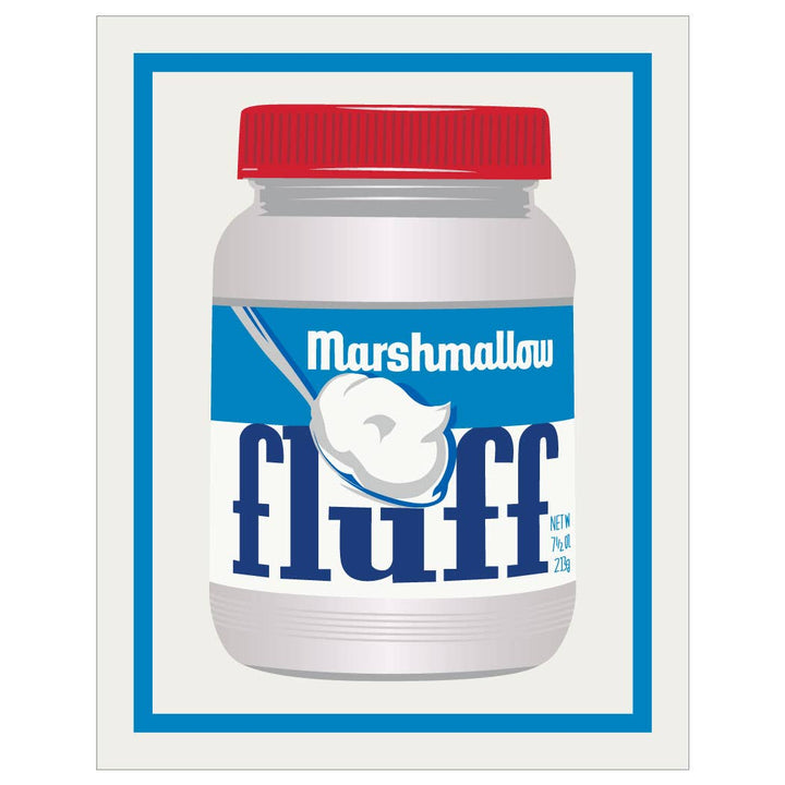 2.5'' x 3.5 Marshmallow Fluff Jar Magnet