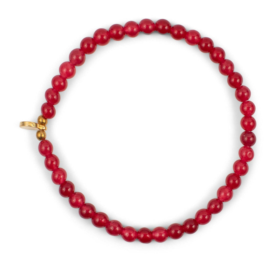 Signature Stone Stacking Bracelet: Dusty Rose