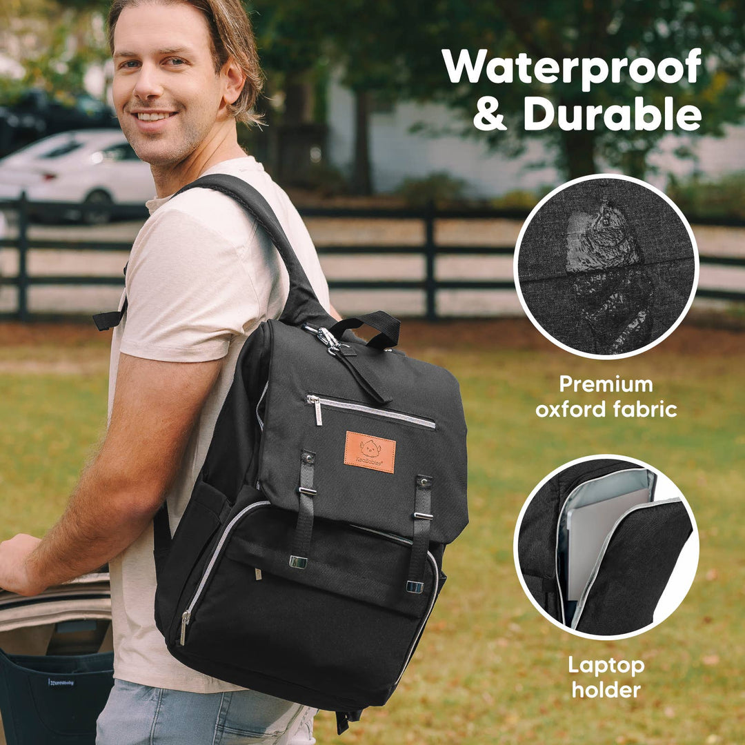 Explorer Diaper Bag Backpack, Changing Pad, Stroller Straps
