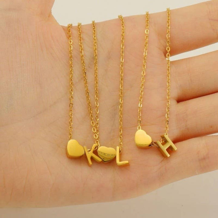 18K STAINLESS STEEL TARNISH FREE INITIAL NECKLACE | 40NK9440