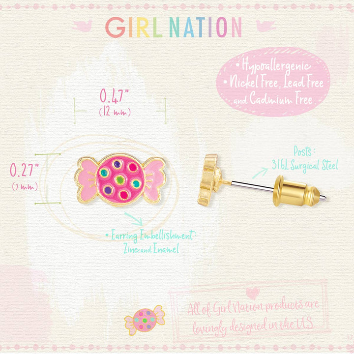 Retro Candy Cutie Stud Earrings