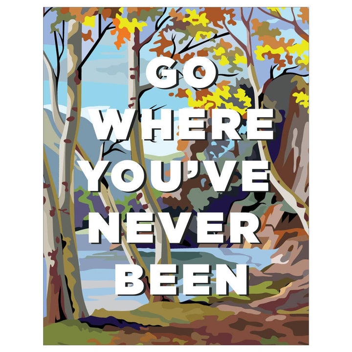 2.5'' x 3.5'' Go Where You've Never Been PBN Magnet