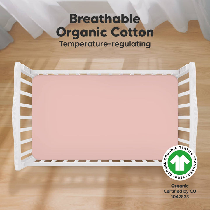 2-pack Organic Cotton Fitted Crib Sheet