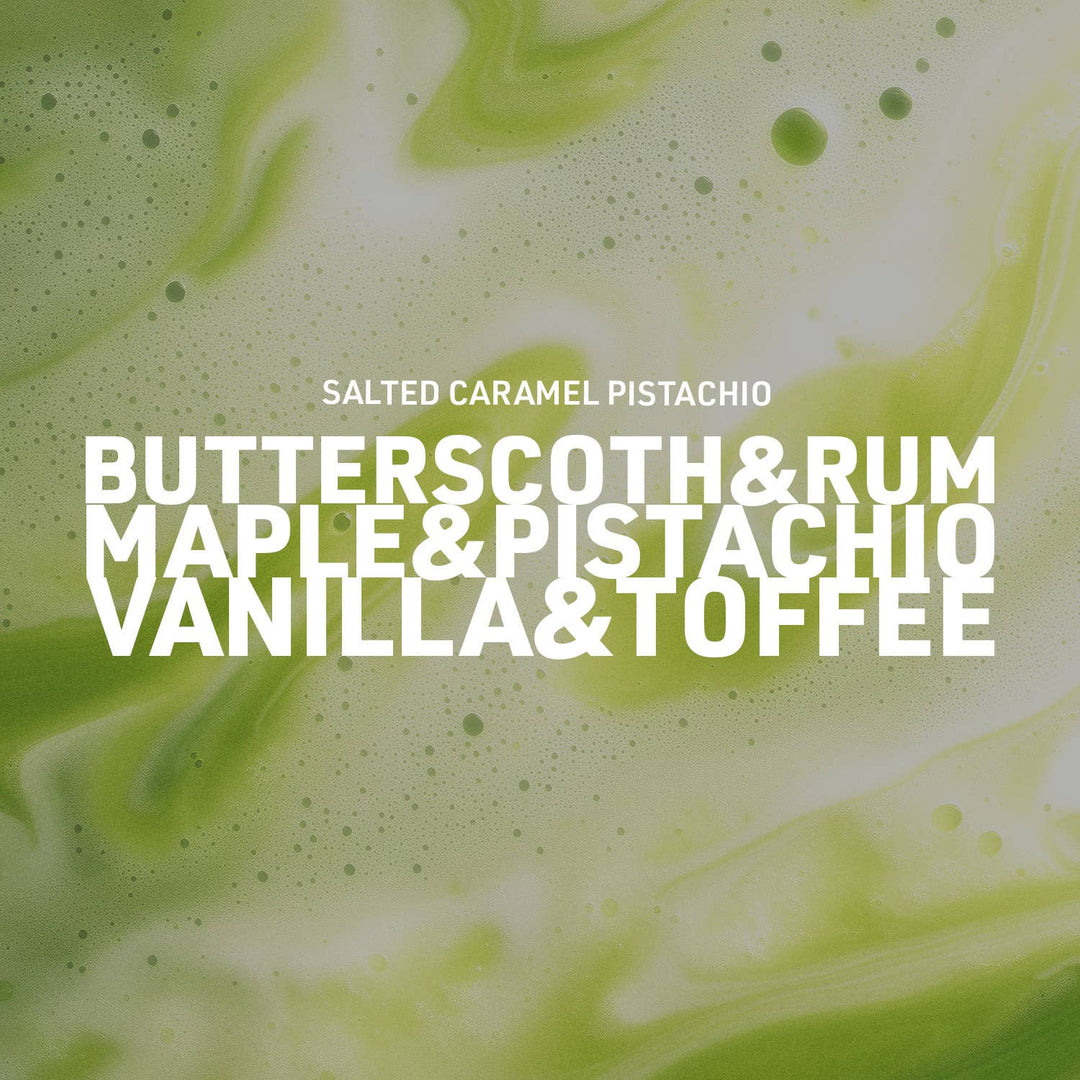 14 oz Milkbottle Candle: Salted Caramel Pistachio