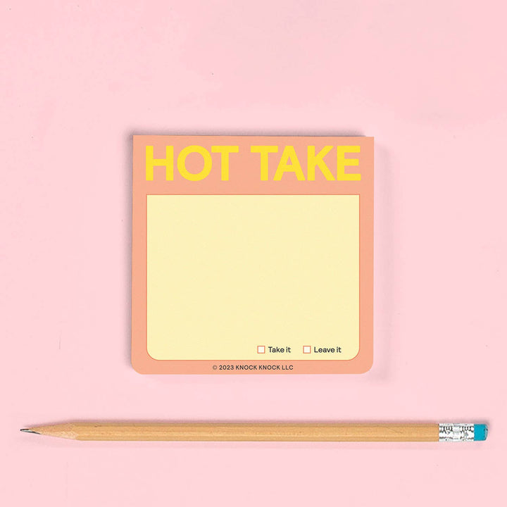 Hot Take Sticky Note (Pastel Version)