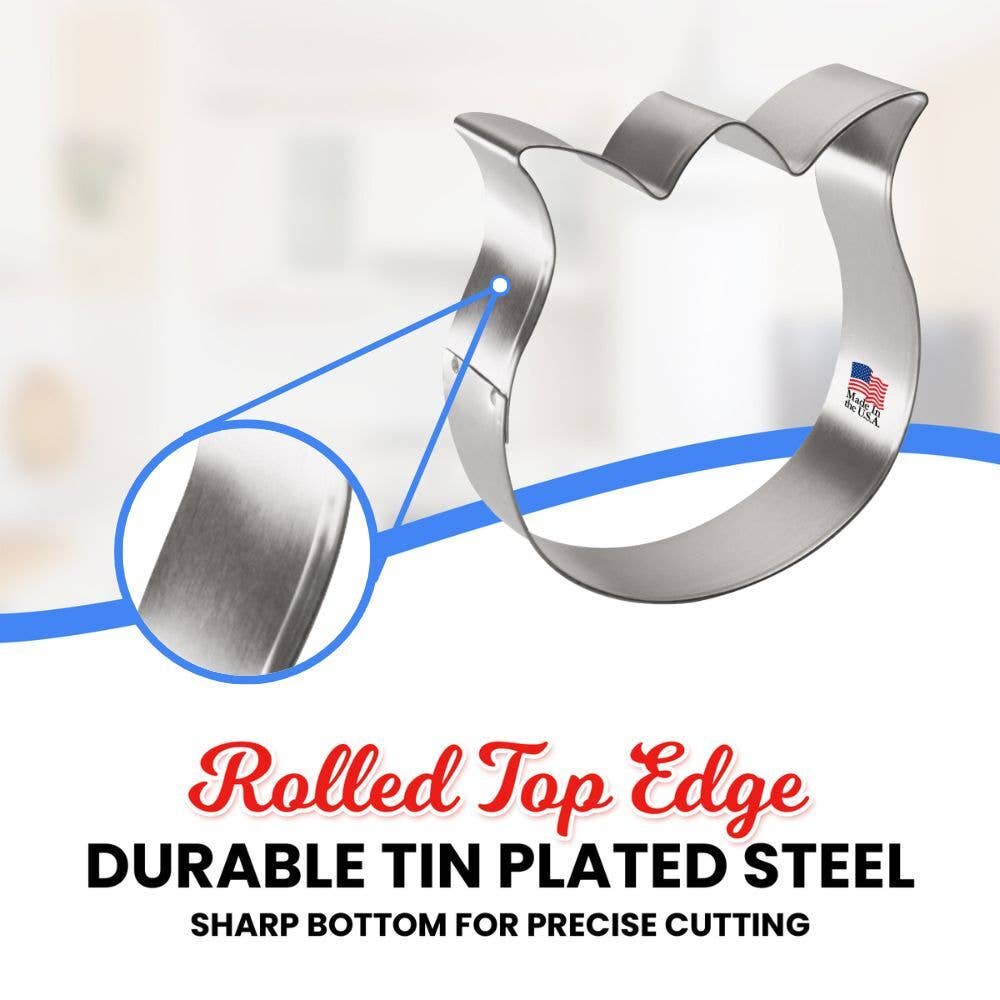 Rose Tulip Flower Cookie Cutter 3.25 in B1560