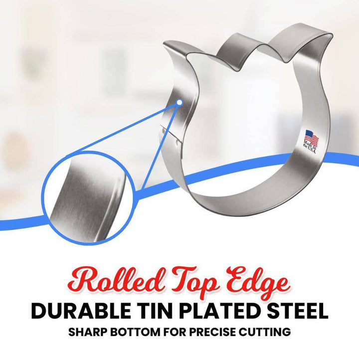 Rose Tulip Flower Cookie Cutter 3.25 in B1560