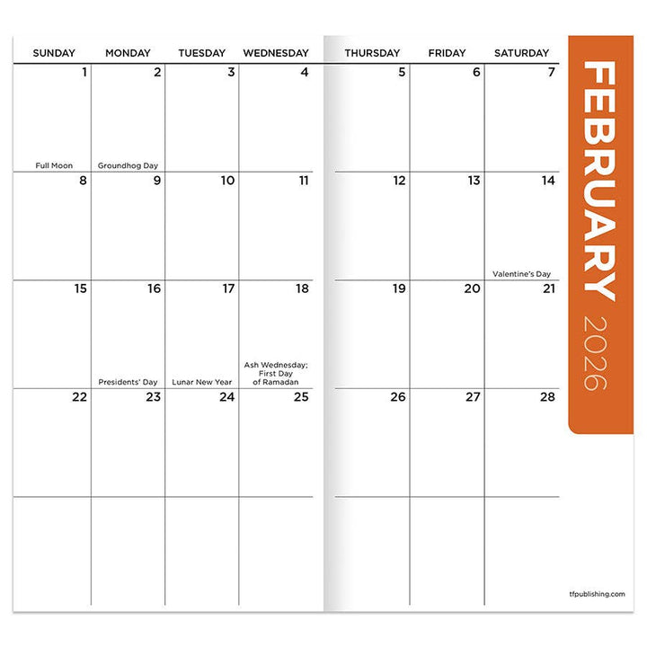 2026-2027 Tie Dye Small Monthly Pocket Planner