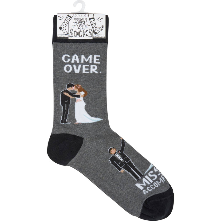 Game Over Mission Accomplished Socks