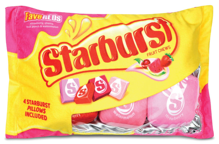 Starburst Fave Reds Packaging Fleece Plush