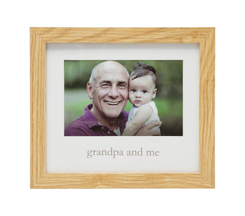 Grandpa & Me Picture Frame, Natural
