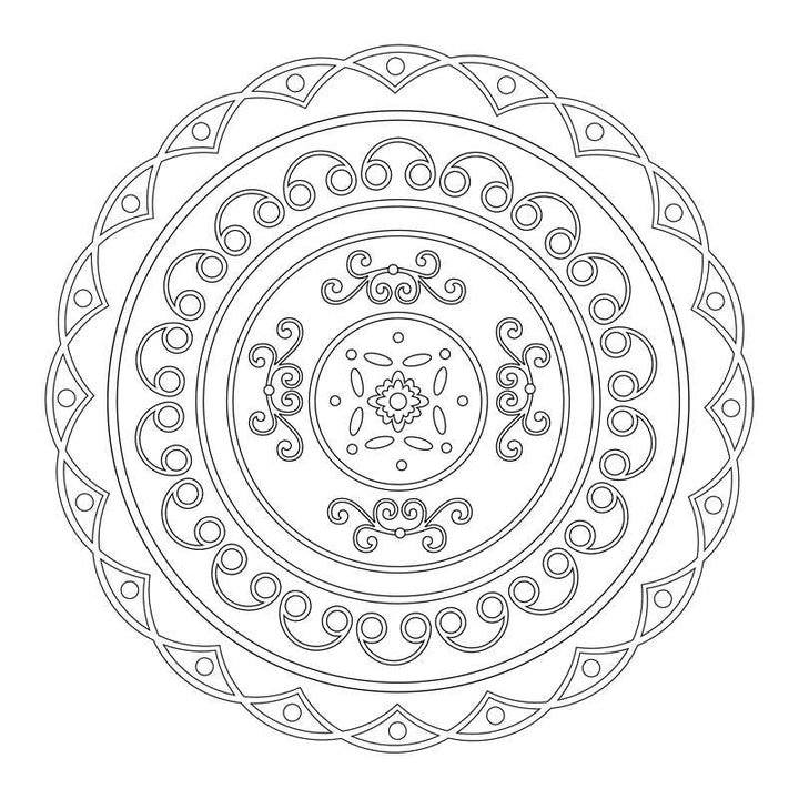 Pretty Simple Coloring: Mandalas by Adams Media