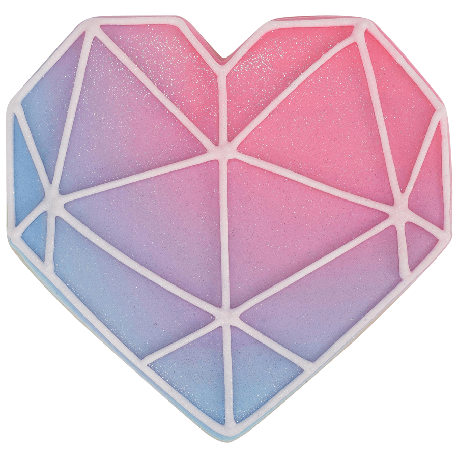 Geo Heart Cookie Cutter (3.5")