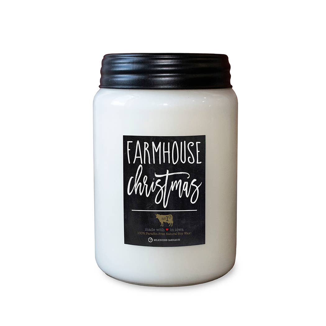 26 oz Farmhouse Jar Candle: Farmhouse Christmas