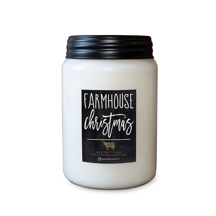 26 oz Farmhouse Jar Candle: Farmhouse Christmas