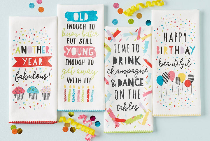 Birthday Printed Dishtowels