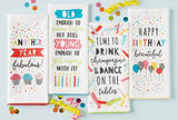 Birthday Printed Dishtowels Mixed Dozen