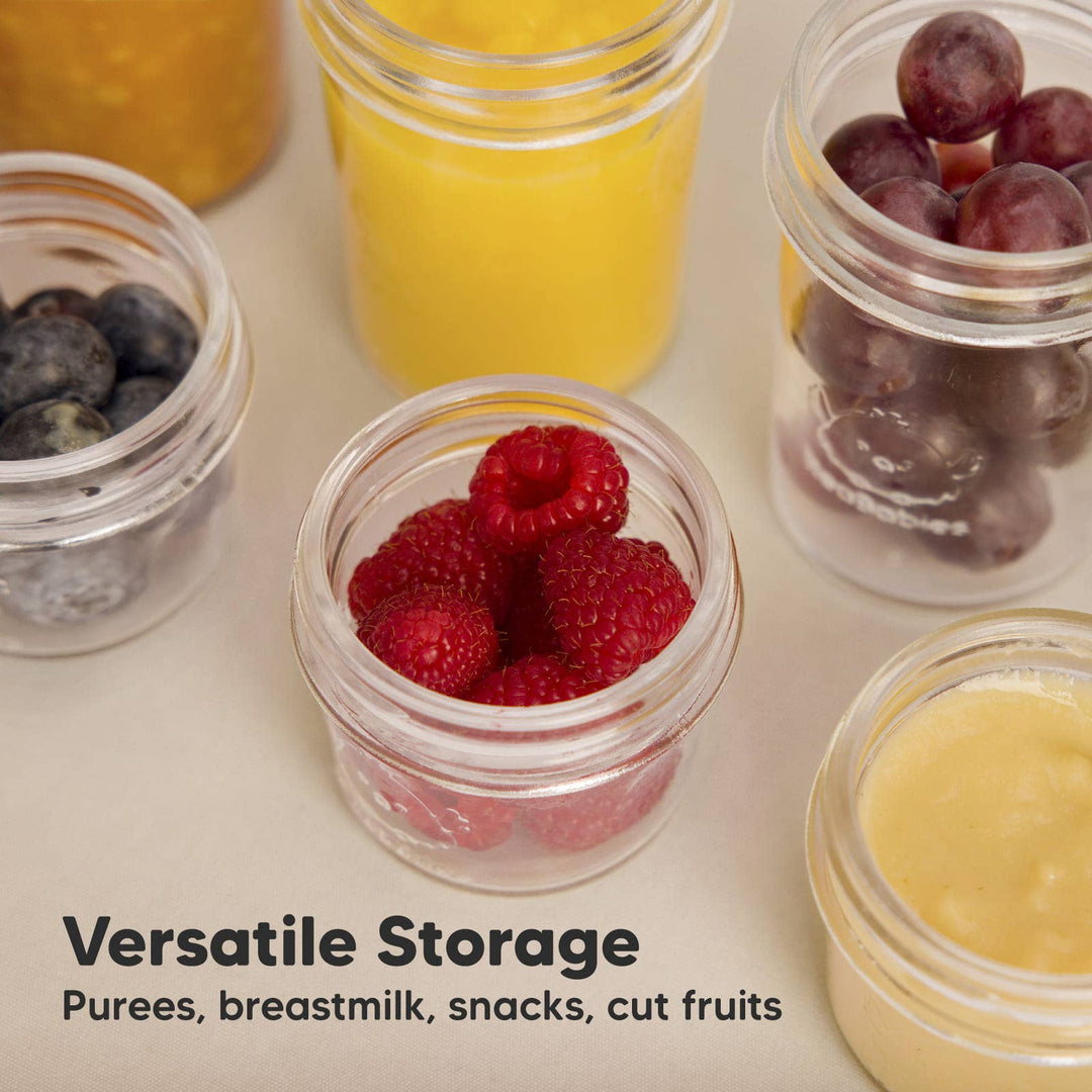 8pk Prep Baby Food Storage Containers, Leak-Proof Food Jars