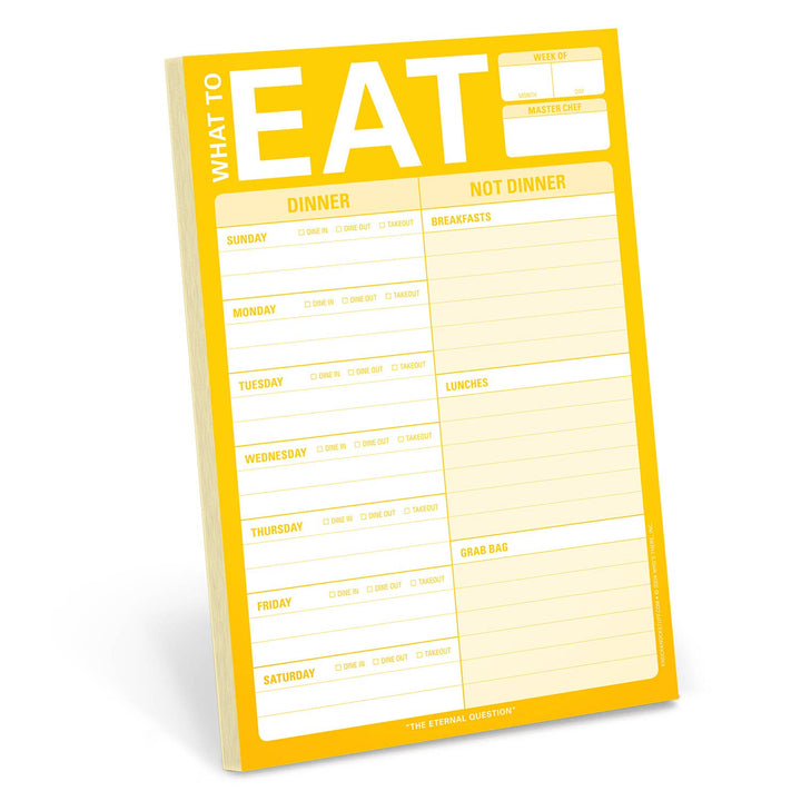 What to Eat Pad with Magnet (Yellow)