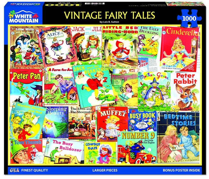 Vintage Fairy Tales (1953pz) - 1000 Piece Jigsaw Puzzle