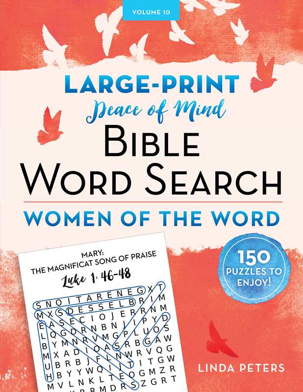Peace of Mind Bible Word Search Women of the Word by Linda Peters