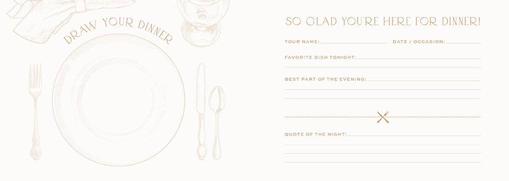 Dinner Party Guest Book