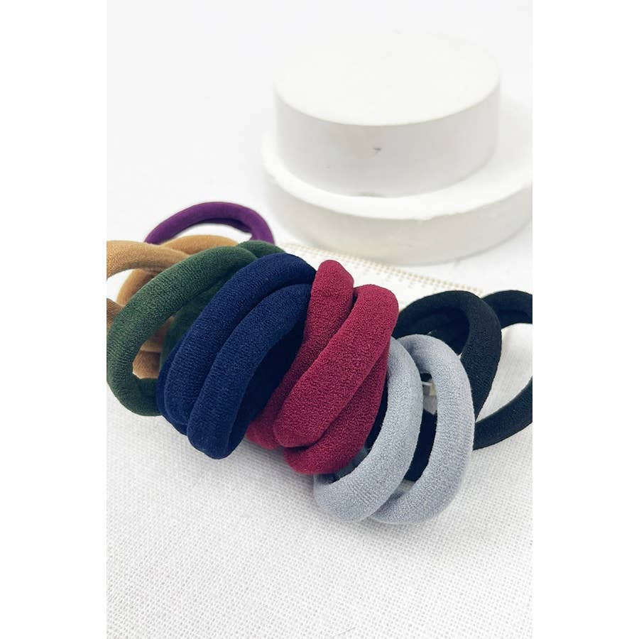 Dark Color Tone Hair Tie Set