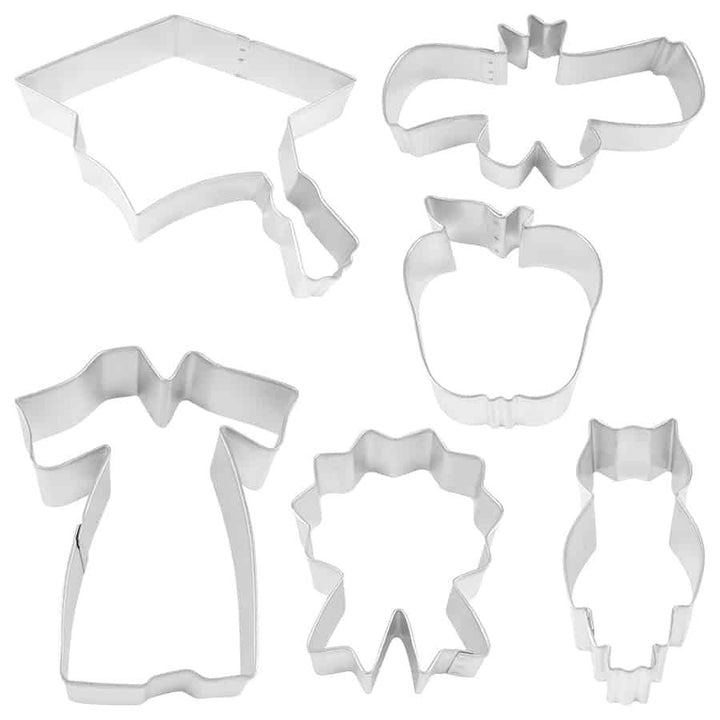 Graduation 6 PC Cookie Cutter Set
