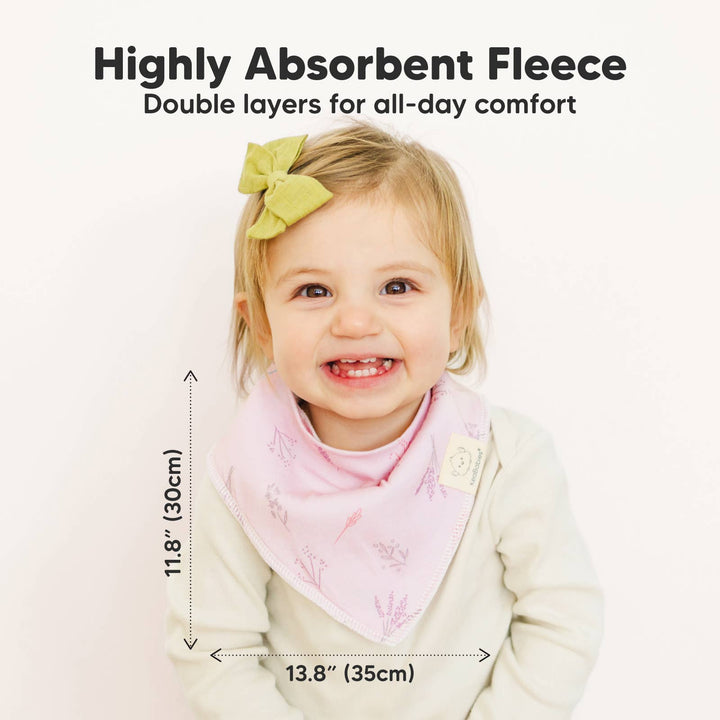 8-pack Baby Bandana Bibs for Girls and Boys