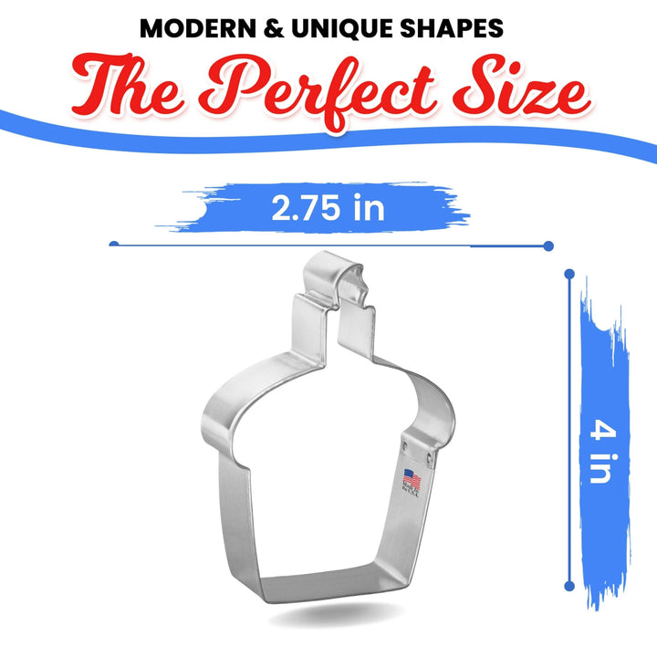 Cupcake Cookie Cutter 4 In. B1338