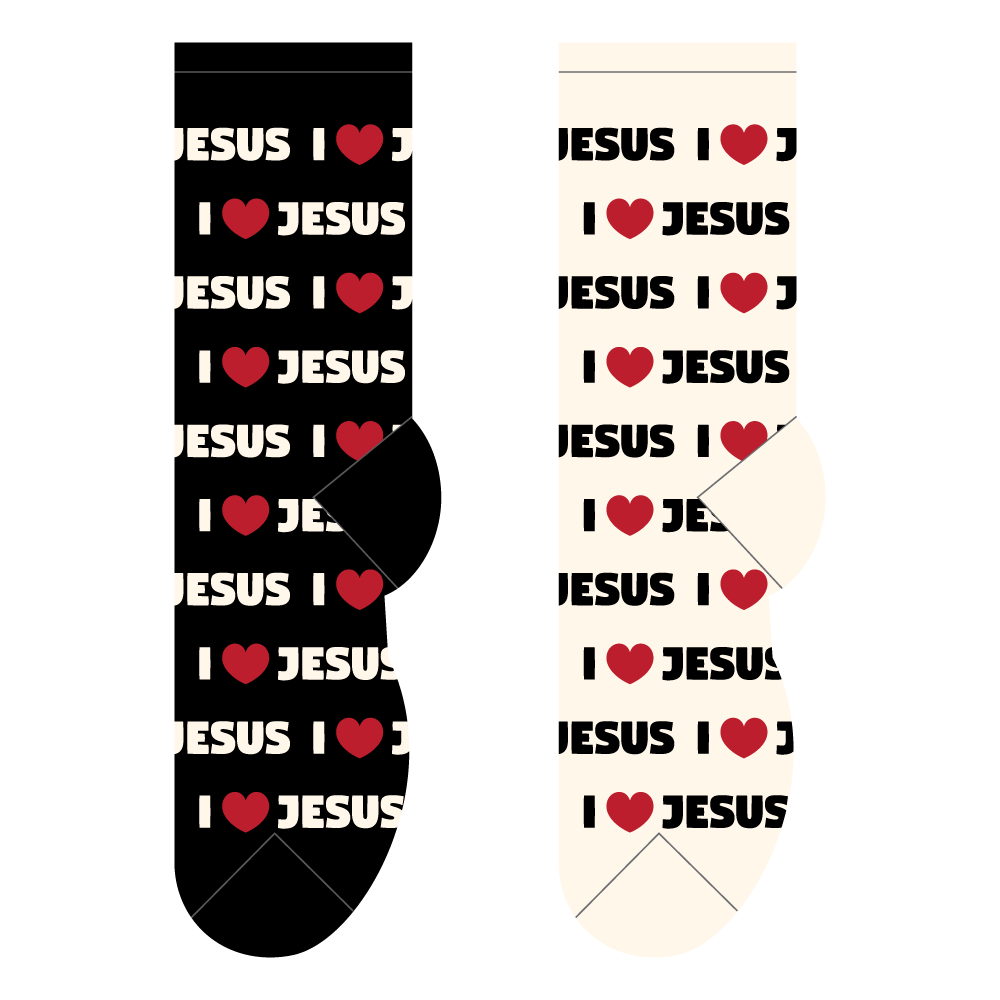 I Love Jesus Socks