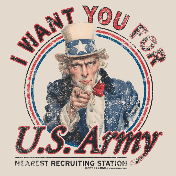 Uncle Sam I want YOU for U.S. Army Historical Poster Tee
