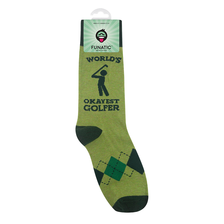 World's Okayest Golfer Socks | Funny Socks | Golf Gifts
