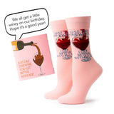 Two Left Feet IT'S YO BIRTHDAY Gift Card Sock Set Assortment