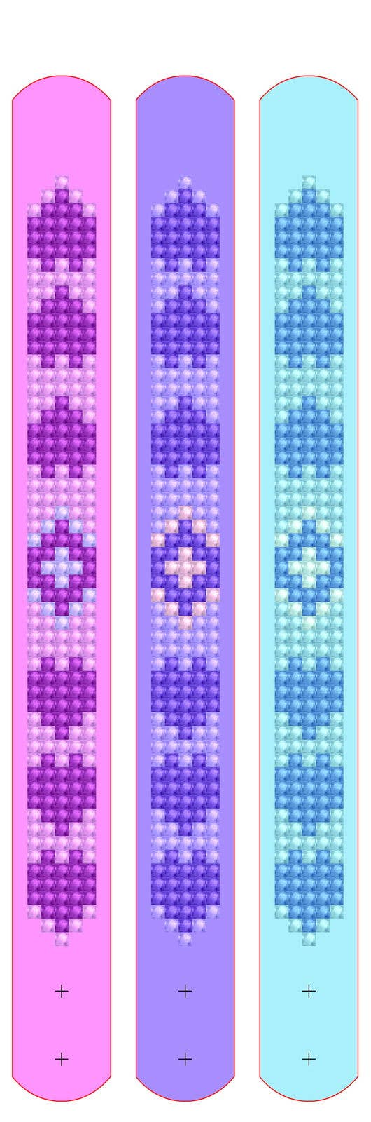 Diamond Dotz Dotzies Bracelets - Love Print