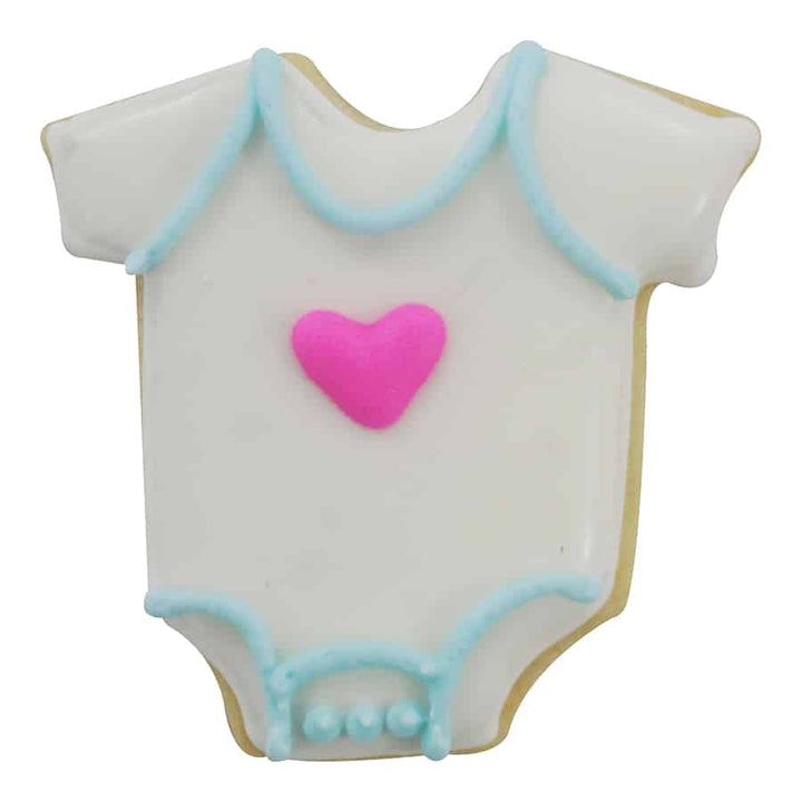 Mini Baby Bodysuit Cookie Cutter (White, 2")