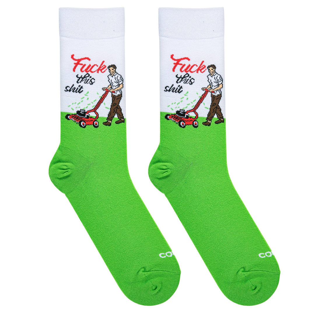 "F" This Grass - Mens Crew Folded