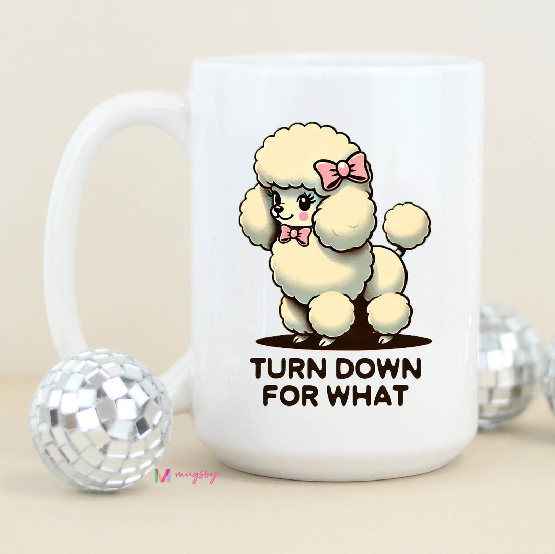 Turn Down For What Funny Coffee Mug, Ceramic Coffee Mug