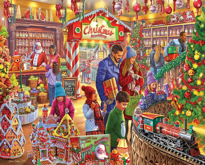 Christmas Sweetshop (1545pz) - 1000 Piece Jigsaw Puzzle