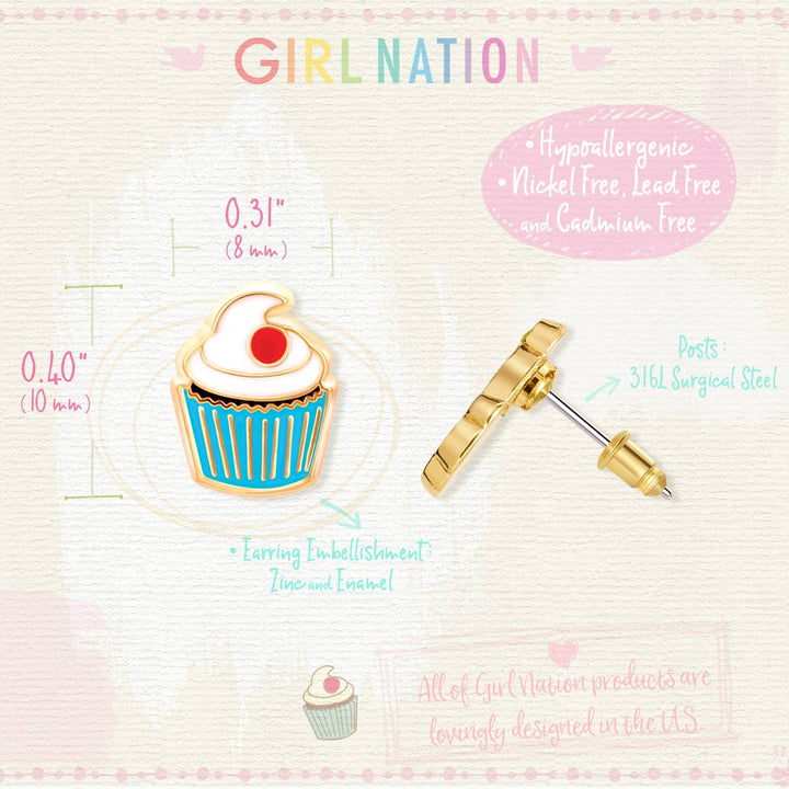 Cupcake Cutie Stud Earrings