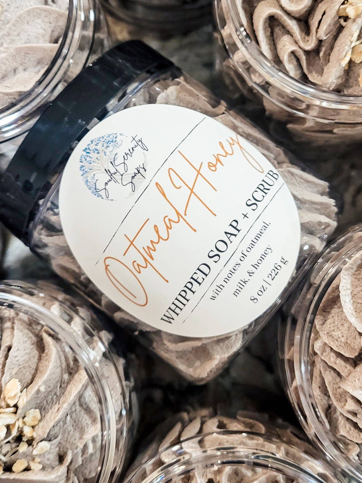Oatmeal Honey Whipped Soap + Scrub