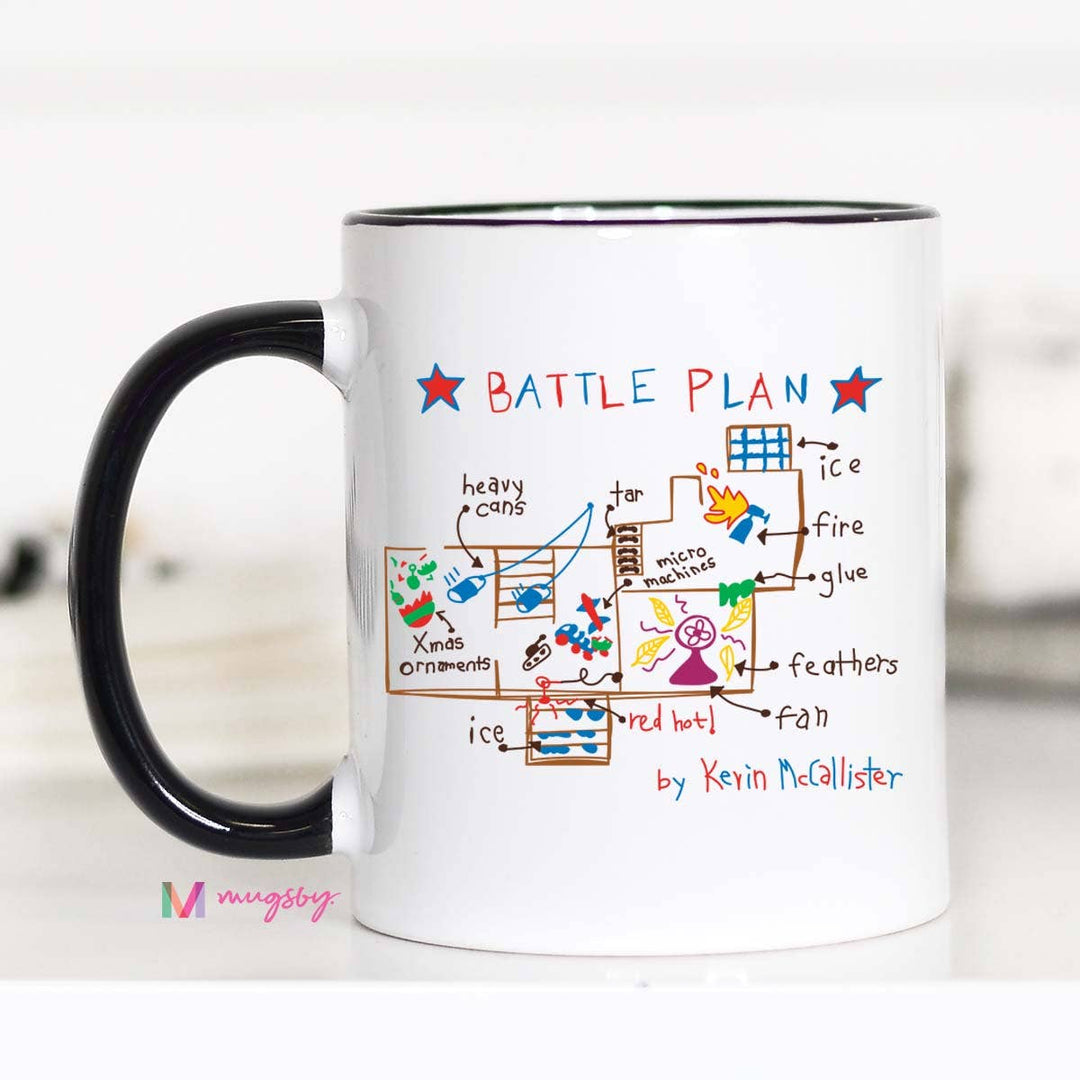 Battle Plan Home Alone Christmas Mug, Cute Mug