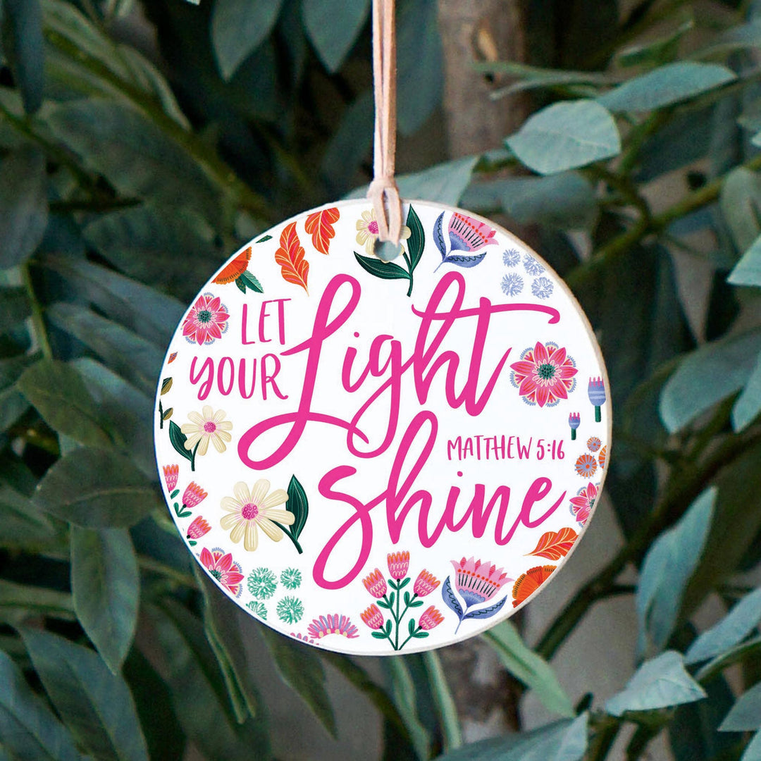4" Round Ornament-Radiant Hope Let Your Light Shine