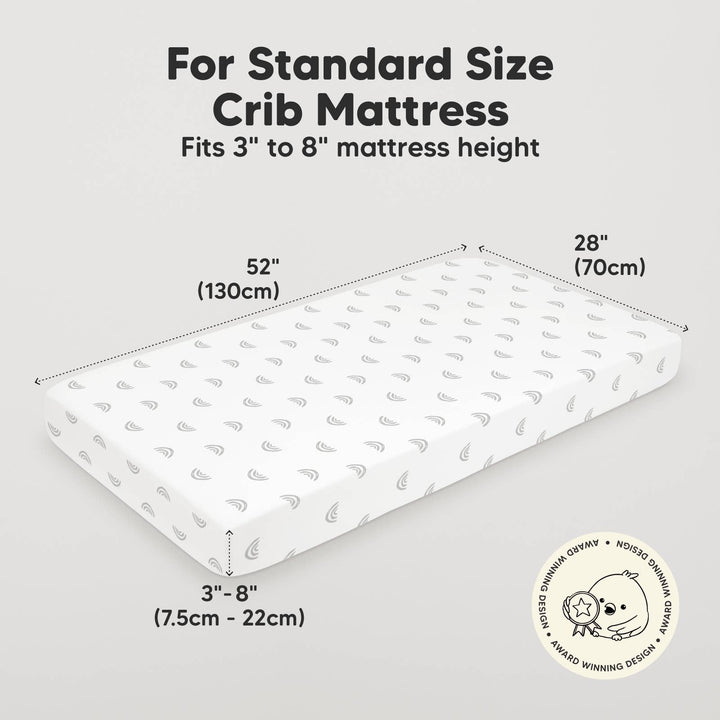 2-pack Organic Cotton Fitted Crib Sheet