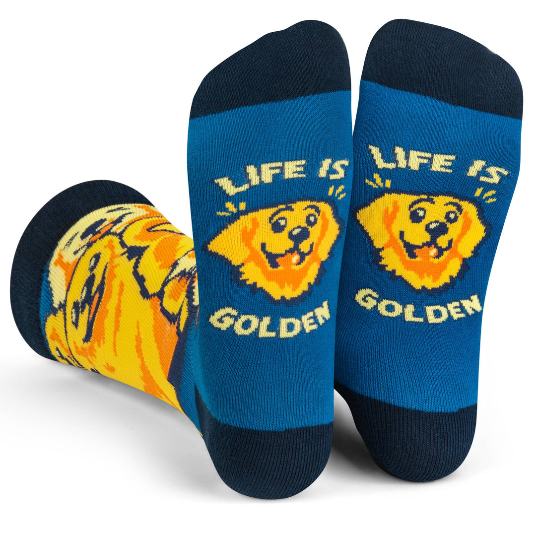 Life Is Golden (Golden Retriever) Socks