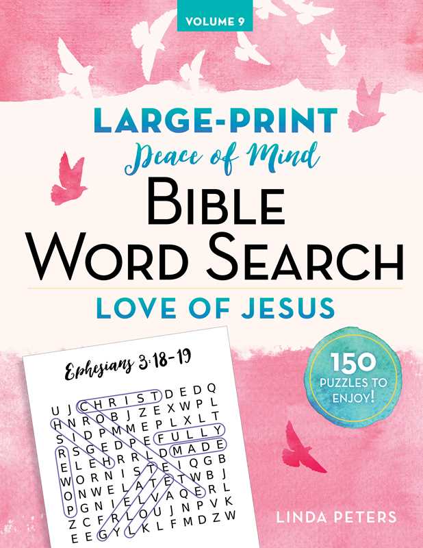 Peace of Mind Bible Word Search Love of Jesus by Linda Peters