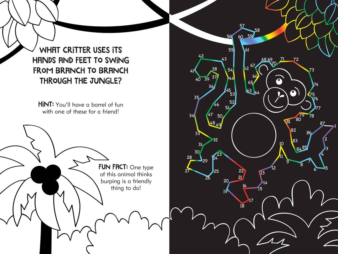 Dot-to-Dot Animals Scratch and Sketch