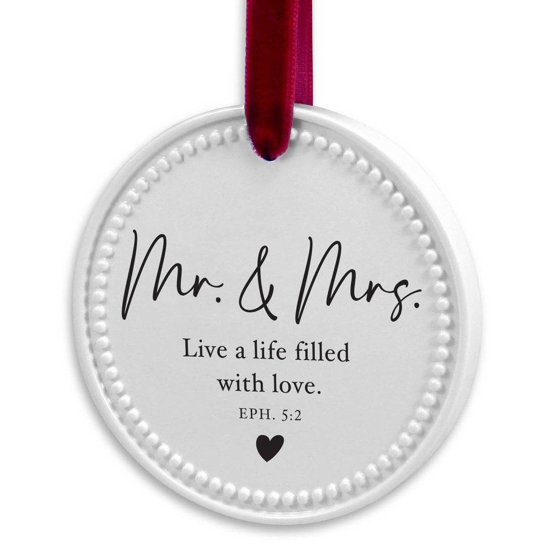 LCP Christmas Ornament Mr Mrs Life With Love